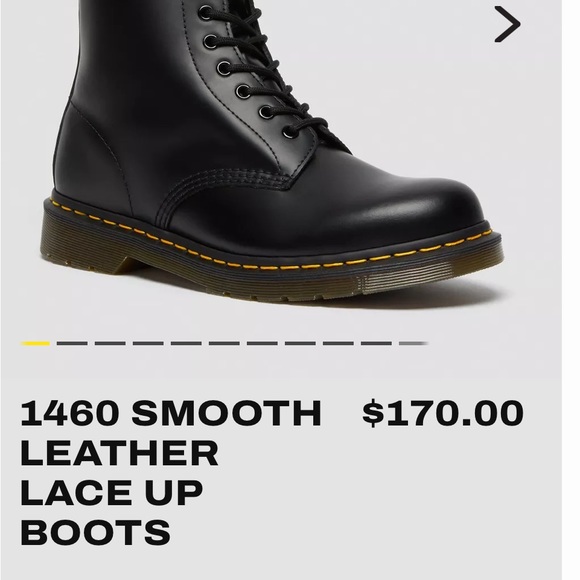 Doc marten 1460 black lace up 8 hole boots EUC size 7 US-M/ 38 EU / 8US-L - Picture 9 of 16